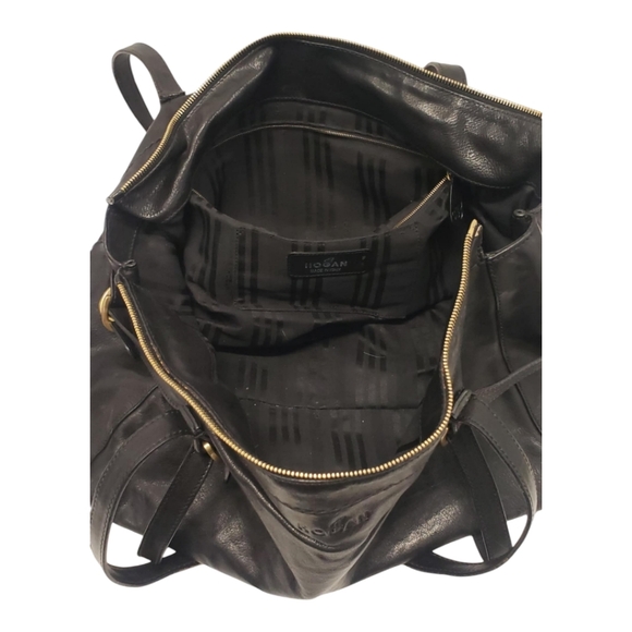 Hogan Leather Shoulder Hobo Made In Italy Gently Loved - Picture 4 of 14